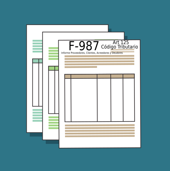 f987 Informe Proveedores, Clientes, Acreedores y Deudores Articulo 125