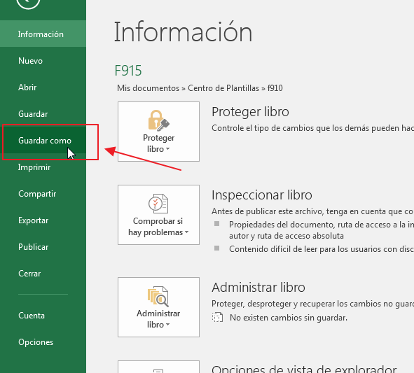 F-915, plantilla en Excel gratis > Contaportable
