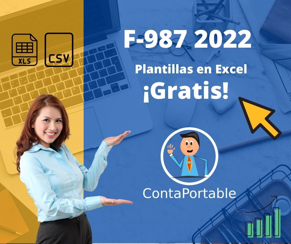 F987 PLANTILLA EN EXCEL 2022