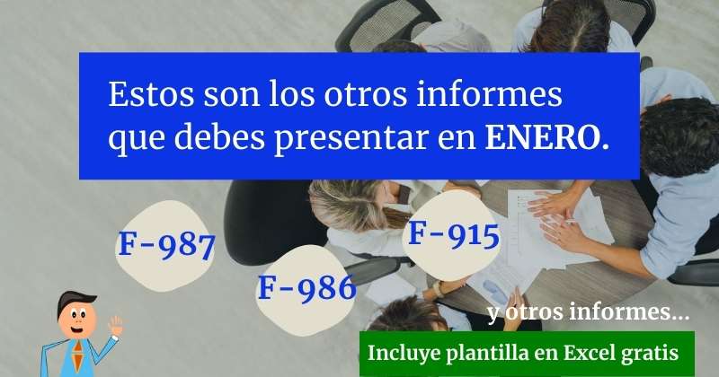 Informes F983 F987 f910 f915 f211 y otros