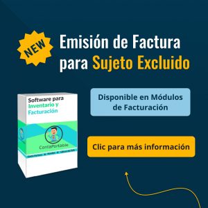 Facturar sujeto excluido