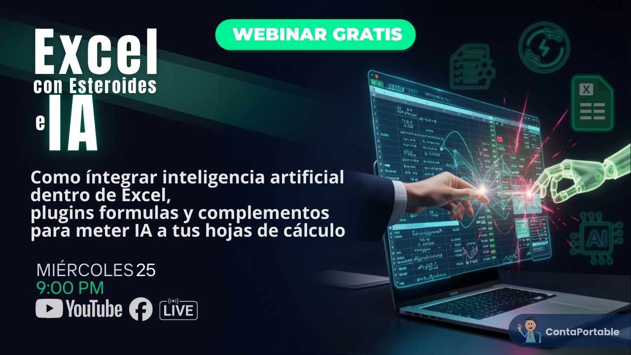 Como integrar inteligencia artificial dentro de Excel, plugins formulas y complementos para meter IA a tus hojas de cálculo