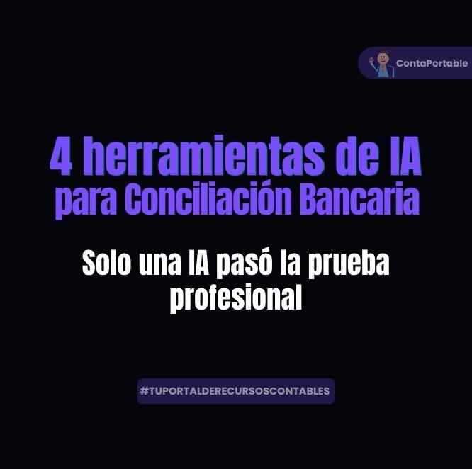 4Herramientas de IA para conciliación bancaria.