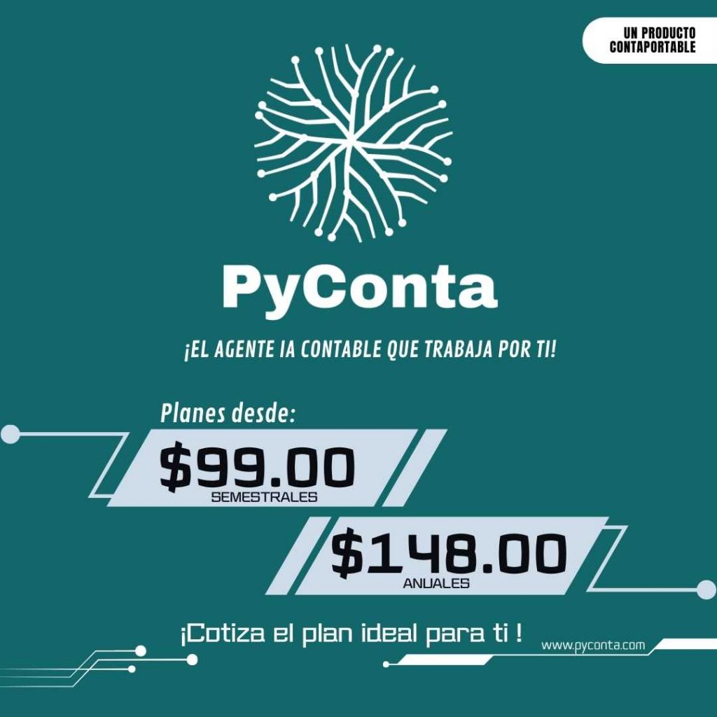Cotización de Pyconta, agente de IA contable para optimización de tareas financieras y contabilidad.