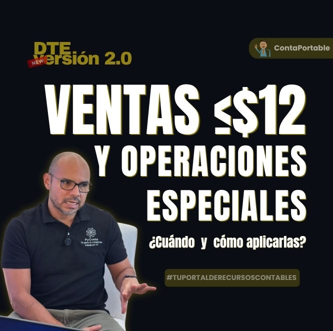 Ing. Ernesto Calderón explica las condiciones del evento de operaciones especiales y la factura simplificada para ventas menores a $12 bajo la Normativa DTE 2.0 en El Salvador